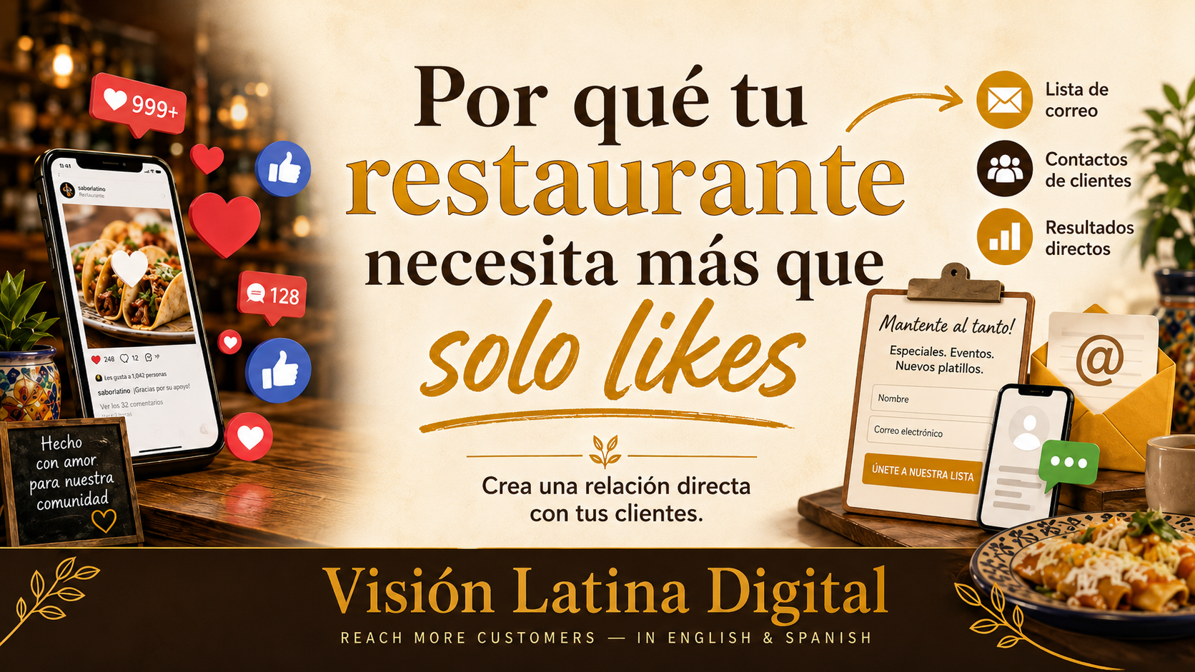 Por qué tu restaurante necesita más que solo likes