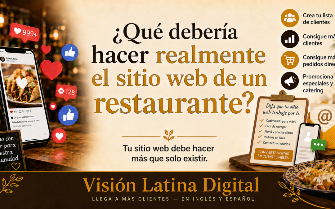 ¿Qué debería hacer realmente el sitio web de un restaurante?