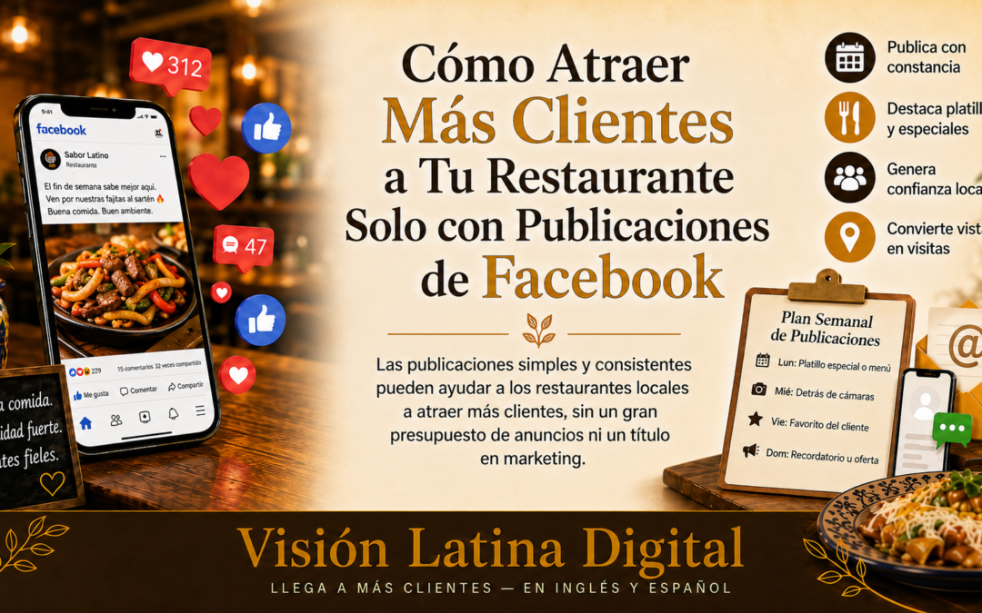 Cómo Atraer Más Clientes a Tu Restaurante Solo con Publicaciones de Facebook